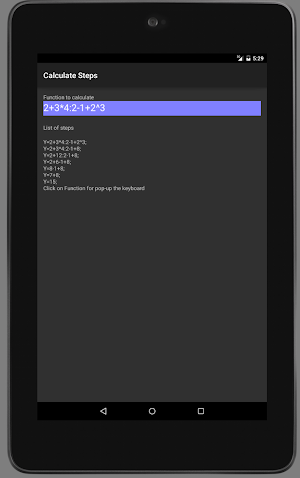 Calculates steps Screenshot 3