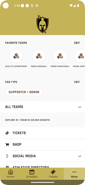 SF Athletics (Golden Knights) Screenshot 2