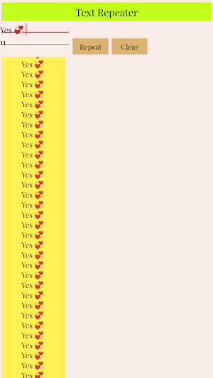Text Repeater Screenshot 1
