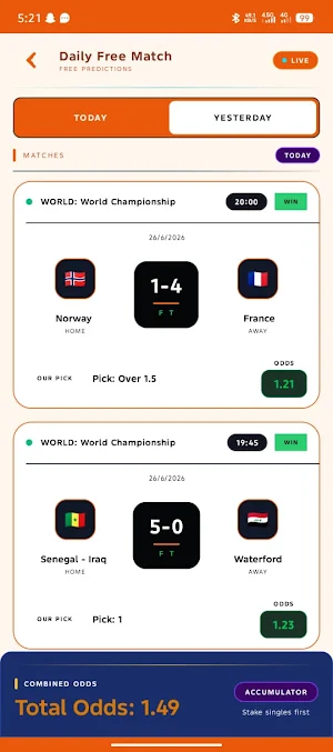 FOOTBALL FORECAST TIPS Screenshot 2