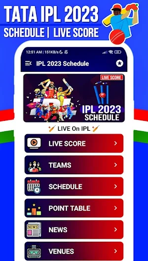 CrickPay : IPL 2023 Schedule Screenshot 0