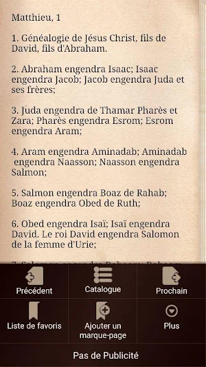 Nouveau Testament - La Bible en Français Screenshot 1