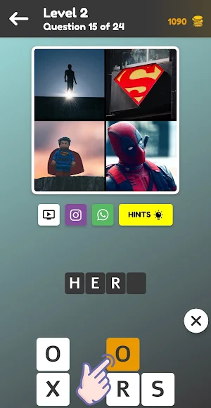 Quiz: 4 Pics Game, Guess The Word Screenshot 3