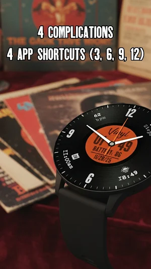 Vinyl Hybrid Watch Face Screenshot 2
