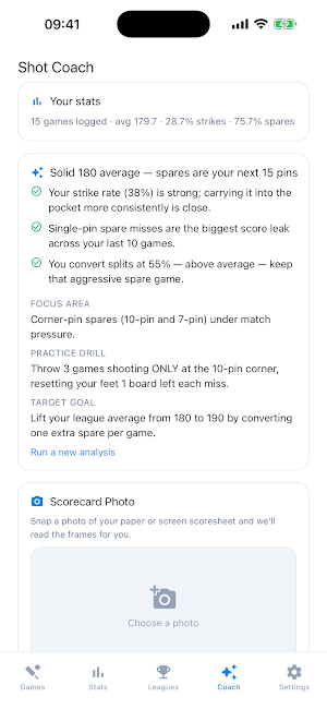 Bowling Tracker: Score Stats Screenshot 3