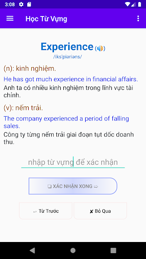 HVOC - Học Từ Vựng Tiếng Anh T Screenshot 1