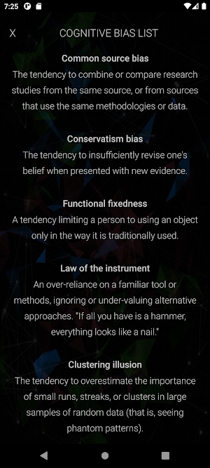 The Cognitive Bias Quiz Screenshot 1