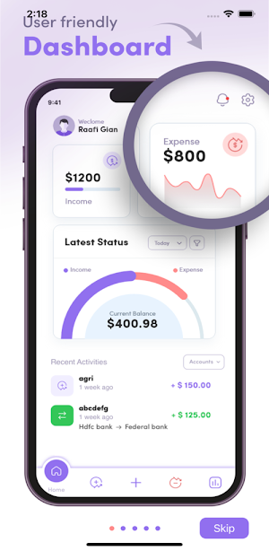 DollarBook Income Expense app Screenshot 0