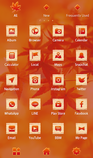 Crimson Autumn Theme Screenshot 2