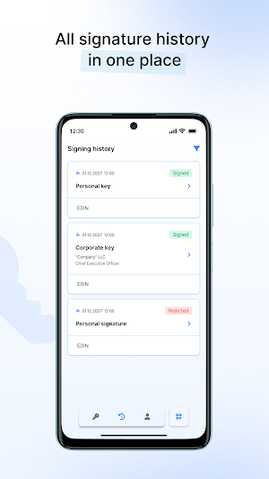 EDIN ID: Cloud Signing Screenshot 3