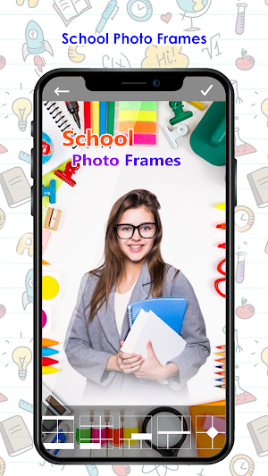 School Photo Editor and Frames Screenshot 1