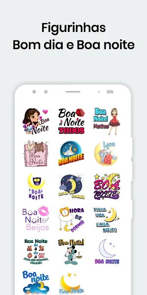 Figurinhas Bom Dia e Boa Noite Screenshot 3