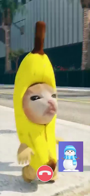 Banana Cat Happy Calling Screenshot 3