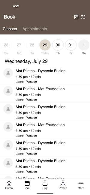 Della Bosca Pilates Screenshot 1