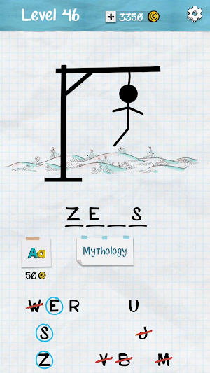 Hangman - Offline games Screenshot 2