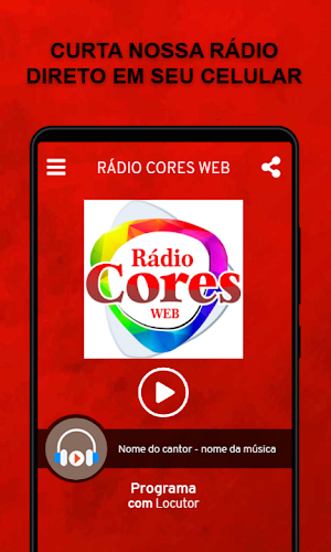 Rádio Cores Web Screenshot 1