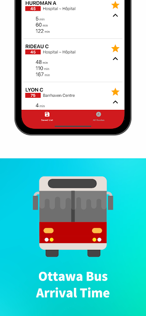 Ottawa Bus Time Screenshot 3