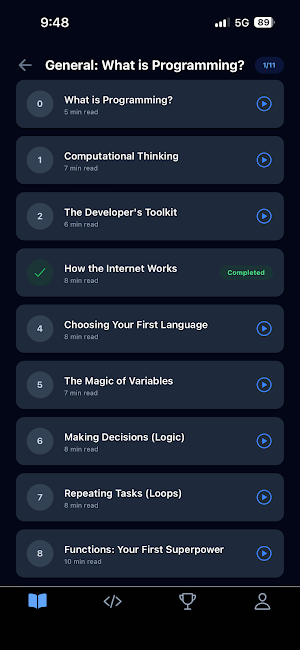 Learn Programming offline Screenshot 0
