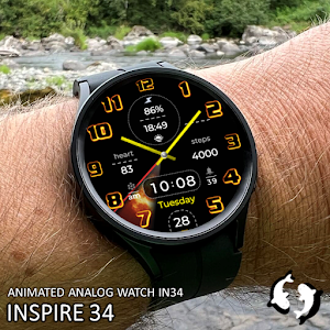 Animated Analog Watch Face 34 Screenshot 0
