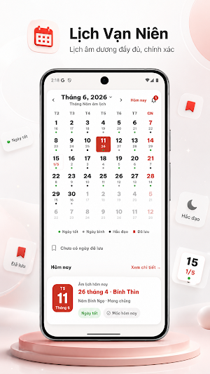 Lịch Việt Thuần - Lịch Âm Screenshot 0