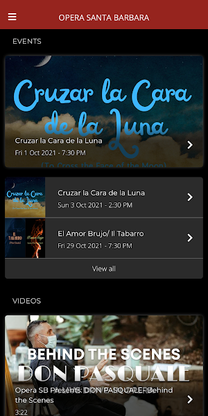 Opera Santa Barbara Screenshot 1
