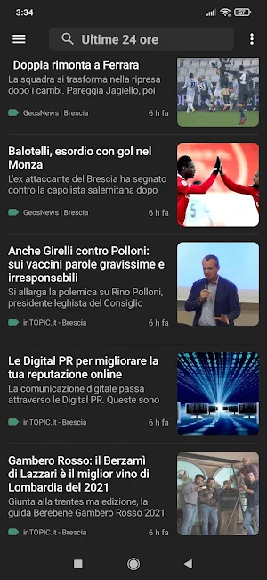 Brescia notizie Screenshot 2