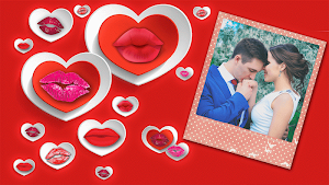 Kiss GIF Photo Frame Editor Screenshot 1