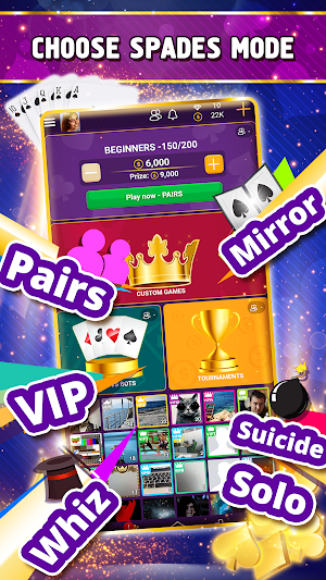 VIP Spades - Online Card Game Screenshot 2