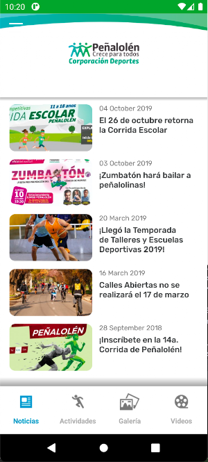 Corporación Deportes Peñalolen Screenshot 0