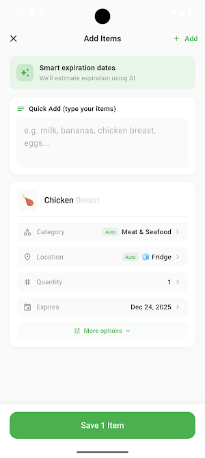 FreshCheck - Food Expiration Screenshot 2