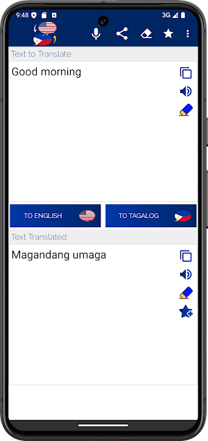 Filipino English Translator Screenshot 0