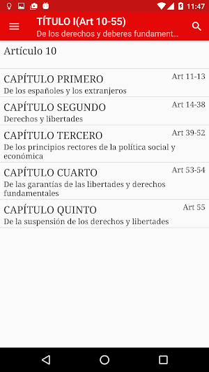 Constitución Española Screenshot 2