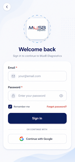 MusB Diagnostics Screenshot 0