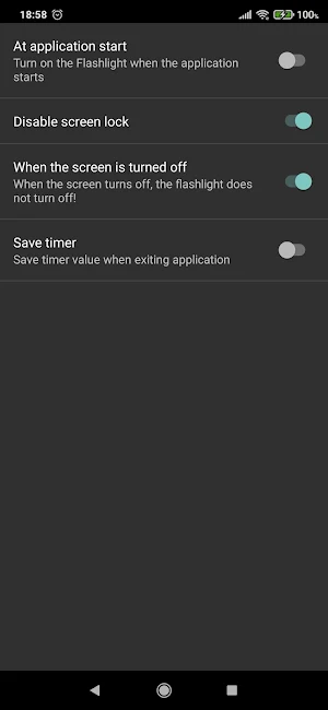 Flashlight with timer and stro Screenshot 2