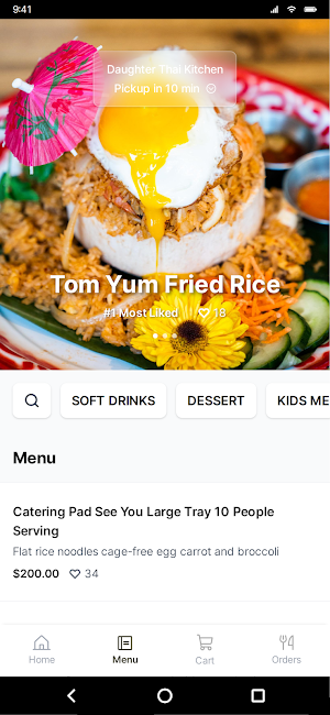 Daughter Thai Kitchen Screenshot 1