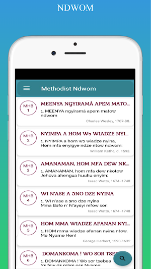 Methodist Ndwom: Hymnal app for Methodist Church Screenshot 1