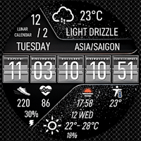 N-SPORT734 DigitalWeather Face