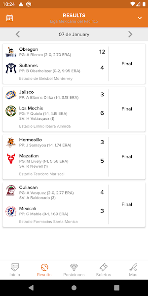 Naranjeros de Hermosillo Oficial Screenshot 2