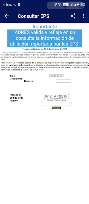 Sisben y EPS Screenshot 3