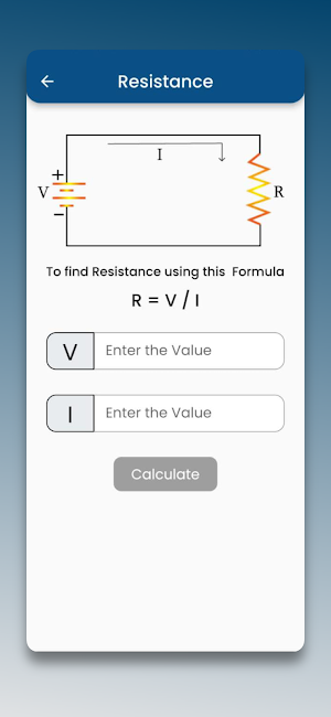 Ohm's Law Calculator Screenshot 1