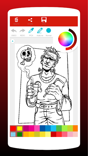 Horror Halloween Coloring Book Screenshot 2