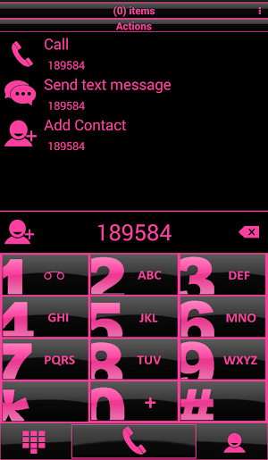 Theme Glossy Pink RocketDial Screenshot 0