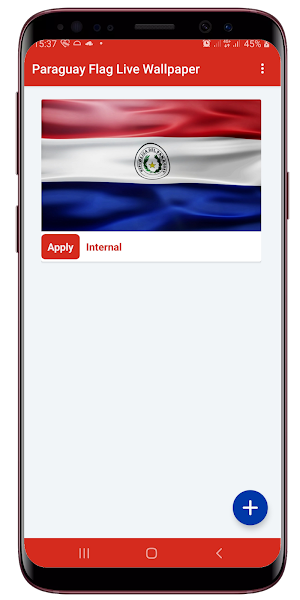 Paraguay Flag Live Wallpaper Screenshot 0