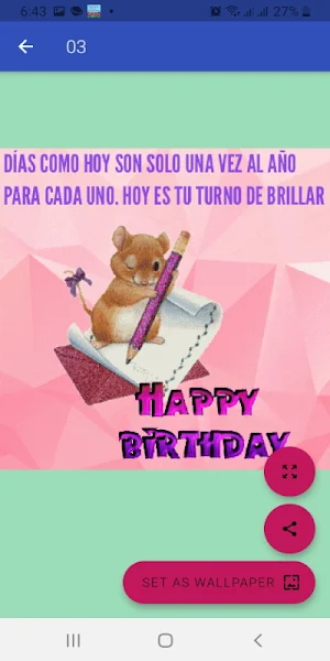 Feliz cumpleaños. GIFs Screenshot 1
