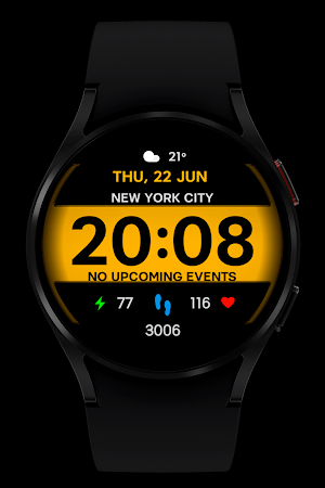 WR 002 Digital Watch Face Screenshot 2