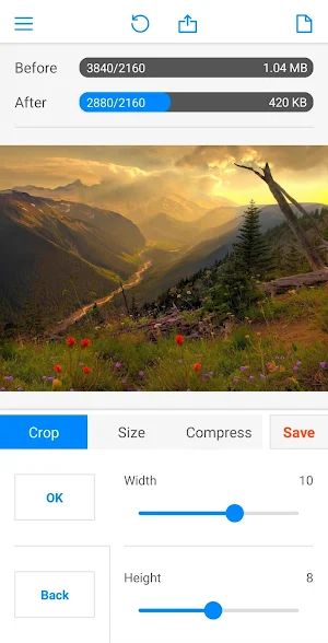 Photo Crop, Resize & Compress Screenshot 3