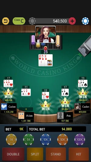 World Blackjack King Screenshot 1