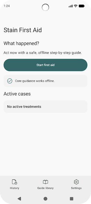 Stain First Aid: Stain Guide Screenshot 0