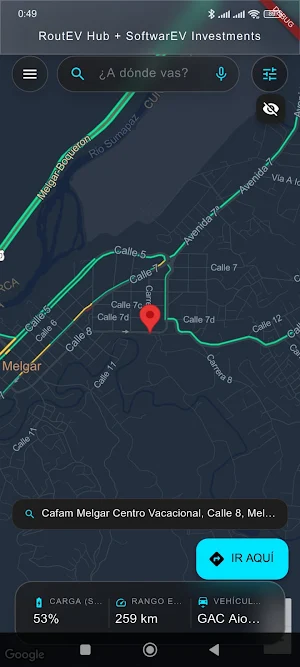 RoutEV - Mapa Inteligente EV Screenshot 1