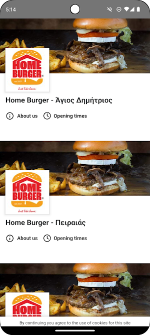 Home Burger-Burger Delivery Screenshot 1